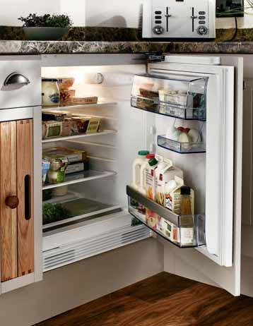 Integrated built-under refrigeration EG built-under integrated larder fridge White HG6000 - Fridge automatic defrost - 3 Glass shelves - 1 Dairy compartment with lid - Slide and
