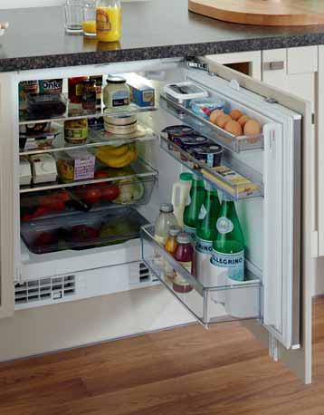 Integrated built-under refrigeration Bosch built-under integrated larder fridge White HP6301 - Fridge automatic defrost - 3 Glass shelves - 1 Salad crisper -