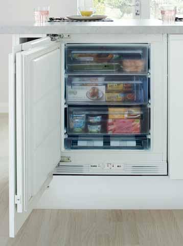 Integrated built-under refrigeration EG built-under integrated freezer White HG6400 - Defrost - 3 Compartments - Interior light - Visual and acoustic alarm - H815mm x