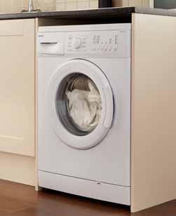 delay 3, 6 or 9 hours - H840mm x W600mm x D450mm - 1 year guarantee 15 programmes including: - Wool - Economy - Hand wash - Baby and toddler fabrics - Dark care - Rapid 28