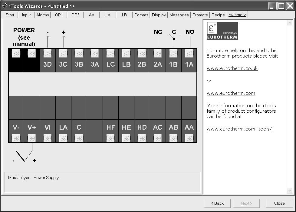 14.4.7 To Customise the Display Press the Display tab. The operator display in this example will be green and display PV.