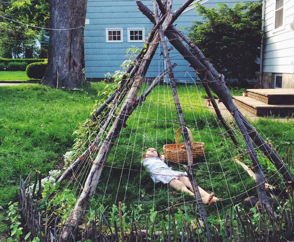TWIG TEEPEE $6,000 Made by an artist from real branches, the teepee will be both a play feature and a trellis for climbing