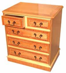 Chests of Drawers Flat Front Chests of Drawers (Height x Width x Depth cm) CH-FF-1 4 DRAWER FLAT FRONT MINI BED SIDE