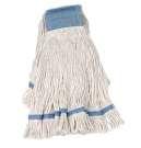 Mops-Wet Looped End Synthetic Blend Mop Heads-Wide Band 4-ply blend coloured yarn 5 headband Tailband for