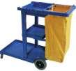 Buckets/Dustpans/Carts Janitor Cleaning Cart with Vinyl Bag High capacity cart holds a variety of cleaning tools Durable vinyl bag included Blue HC0006BL 065681 718132 1 Grey HC0006GY