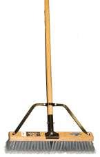 Push Brooms Push Broom Plus Squeegee Sweeps dirt, dust, leaves, and gravel, as well as moves liquids For indoor/outdoor use under wet/dry conditions Comes with 15/16 x 60 metal handle with comfort