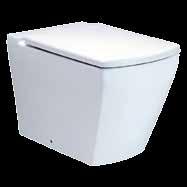 Unique White Wall Hung Toilet and Soft Close Seat CO 2 R2690 Cotto