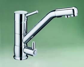 The FILTRA FRESH tap combines both the standard supply and fresh filtered water in one convenient tap. The fresh filtered supply is completely isolated from the regular hot and cold.