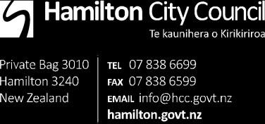 Submission by Hamilton City Council PROPOSED WAIKATO DISTRICT PLAN 9 OCTOBER 2018 1.0 INTRODUCTION 1.