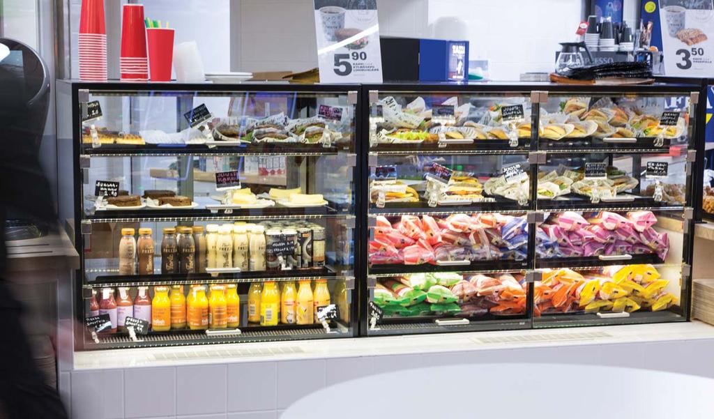 TopTechnology Aida Versatile serve-over display cabinet for bakery products Versatile with several models from serveover cabinets to bake off and self service models Natural refrigerant R290 Fits