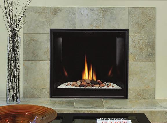 Tahoe Premium Clean-Face Direct-Vent Fireplaces Premium Clean-Face Traditional Fireplace DVCP32BP 24,000 Btu, 32-inch, 4 x 6 5/8 Top Vent only (View area 684 sq. in.