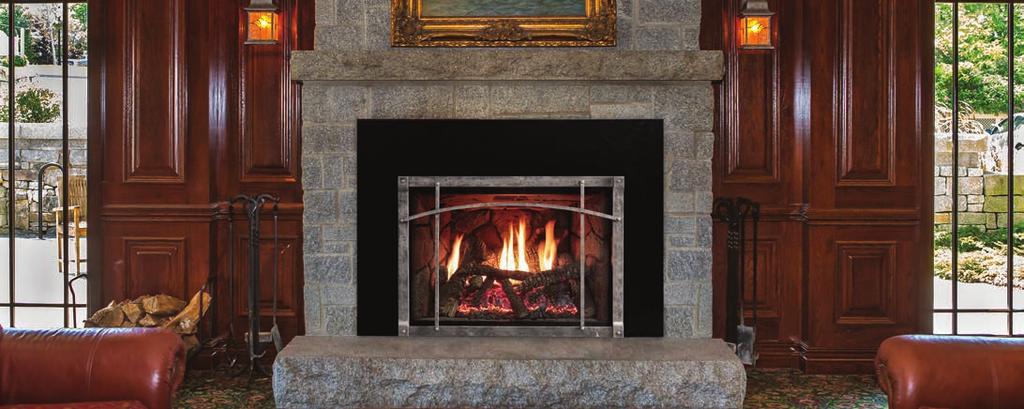 Rushmore Direct-Vent Fireplace Inserts with TruFlame