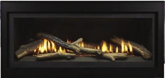 Boulevard Traditional model lets you choose one of our hand-painted log sets