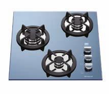 1500 W 1 ø 110 normal plate 600 W Hob on light Maximum power 600 W Can be installed with knobs facing frontally or sideways Optional glass cover
