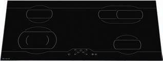 90 stainless-steel PVF 9Lt 47 X PVF 9Lt 47 4 zone electric ceramic hob Wrap around design frame for flat built-in Touch control operation with acoustic signal 4 Hi-Speed zones with Booster function 2