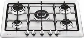 burner, ideal for dishes requiring long, slow cooking with a low flame Built-in plan C-10 av stainless-steel VG 58E av X sweet fire DUAL 2 av stainless-steel VG 55E