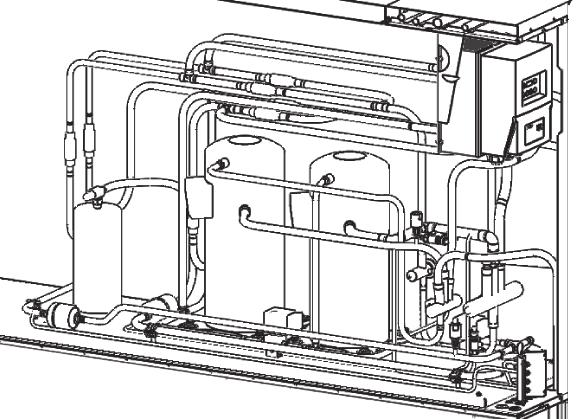 Rotalock valve 6. Filter drier 7. Moisture indicator 8. Electronic expansion valve 9.