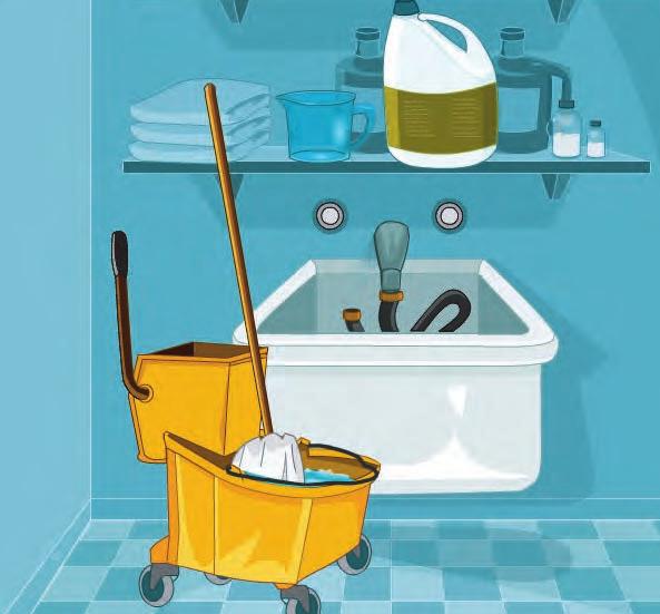 tasks associated with the preparation of the cleaning solution.