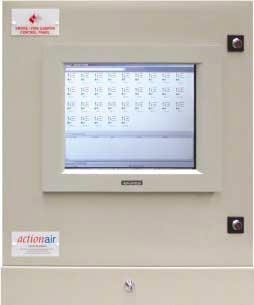 Actionpac 120 (LNS Standard) for the control/monitoring of up to 120 off Smoke/Shield Dampers. User friendly, no need for operating and maintenance manual.