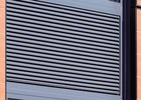 Louvres are available as either permanent ventilation or controllable ventilation with electronically controlled dampers.