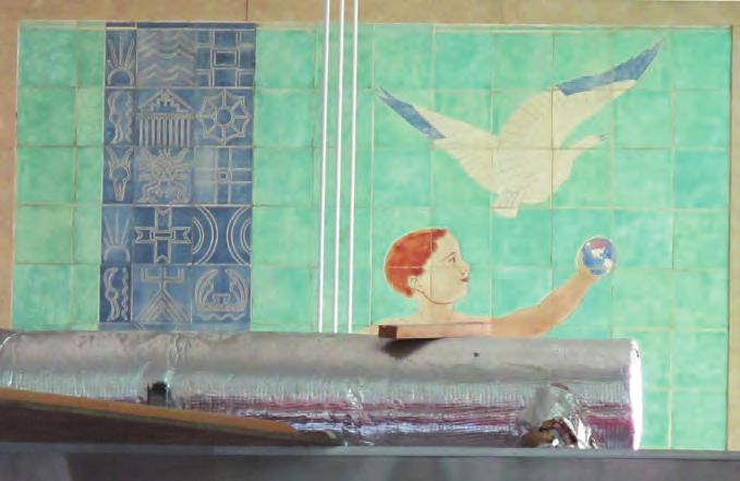 Public Artworks 1 Tile mural by Paul Huba 3 Lobby Mailboxes As part of the scope of work it is proposed to retain culturally significant