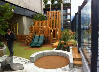 Dedicated spaces for preschoolers, toddlers and infants have been identified that meet