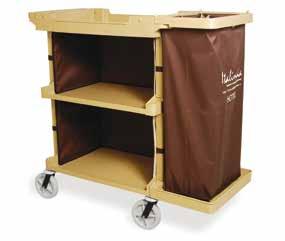 Junior Housekeeping cart for small hotels with only one sheet-collecting bag.