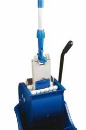 Only wringer adjustable to both traditional and flat mops.