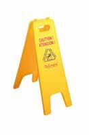 Floor Signs Floor signs 8625 87 cm. 6 Models: WET FLOOR, CAUTION CLOSE, ATTENTION RESTRICTED AREA.