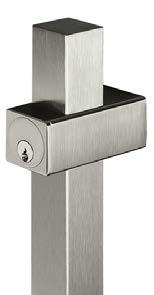 Locking Door Pull System Options LP3301 Series Post Mount - Round This basic post mounted pull is a clean and simple design. The simplicity adds contemporary beauty to standard entrance doors.