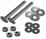 Page R-12 - RW List Prices Tank To Bowl Kits 2ea 5/16 x 3 Brass Tank Bolts 4ea Cloth Reinforced Rubber Washers 4ea Heavy Round Washers 4ea Brass Hex Nuts, or 2 Brass Hex Nuts & 2 Wing Nuts Tank to