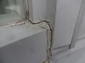 Recommend replacing the caulking around the window frame. 6.