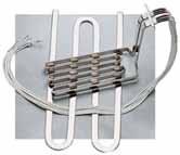 Chromalox Thin Blade heating elements can be configured for immersion heating, conduction, or convection. A variety of sheath materials is available.