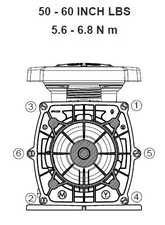 7.6. Replacing the Motor Assembly 13. Slide the motor assembly, with the diffuser (item #10) in place, into pump/strainer housing (item #6), being careful not to disturb the diffuser gasket (item #9).