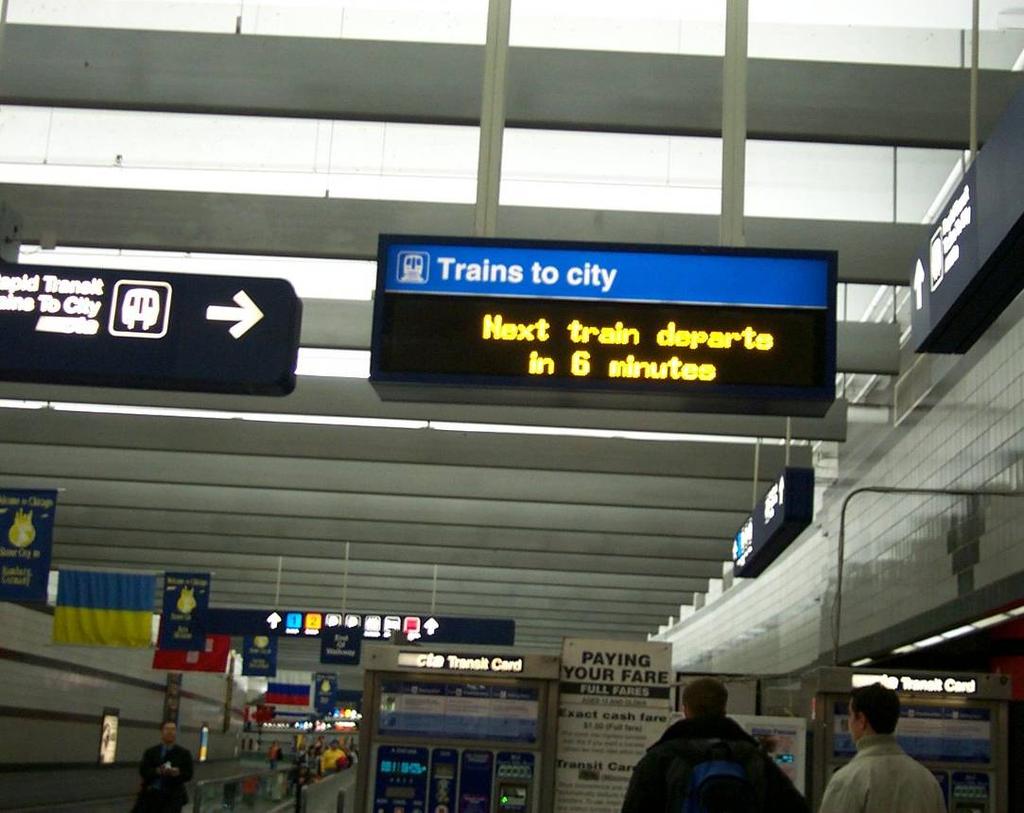 Transit Passenger Info Systems City Role: Partner with RTA and CTA Timeframe: Complete upgrades to all stations by 2016