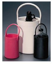 Chemical Transport Secondary containers (rubberized buckets) are