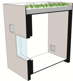 The three green roofs have different conditions: a non-insulated green roof (Fig. 5); a green roof with insulation underneath (Fig.