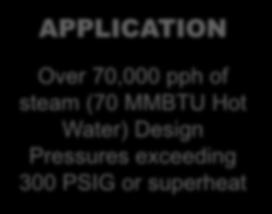 Considerations Boiler Capacity & Pressure APPLICATION Industrial Watertube Boilers Electrode