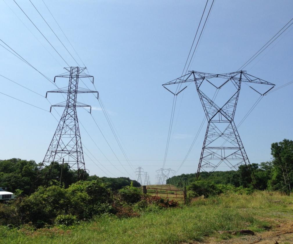 Photo view: looking south from Pleasant View/Goose Creek Substation area 230kV
