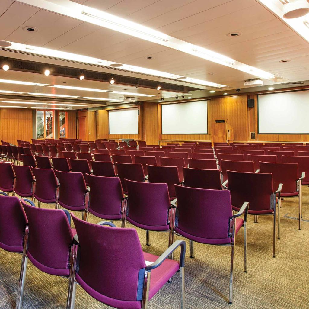 THE BURDETT THEATRE This 282 seat conference space can be re-configured in
