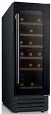 reversible door - digital temperature display - dual zone thermostat - internal light COOLING stainless steel (wooden shelves) OWC60BK 600mm dual zone wine cooler - holds 46 bottles of wine -
