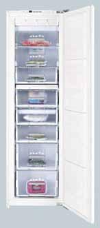 shelves - chrome wine rack - clear storage compartments - LED illumination - open door alarm (fridge