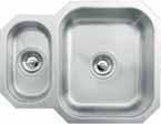 square bowl undermount sink & waste 430mm 430mm 200mm 450mm brushed stainless