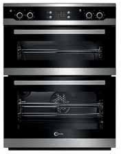 rack easy to clean features - diamond quality enamel interior - H720 x W594 x D567mm AA FLV92FX 90cm double built-in oven with programmable timer 113 litre