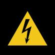 ELECTRICITY WARNING! Alerts the operator that there is risk of electric shock. HOT SURFACE!