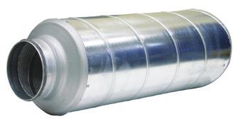 Accessories 41 LD Silencer for circular ducts Easily-fitted silencer for circular ducts,fitted with a connection which is compatible with a standard spiral duct.