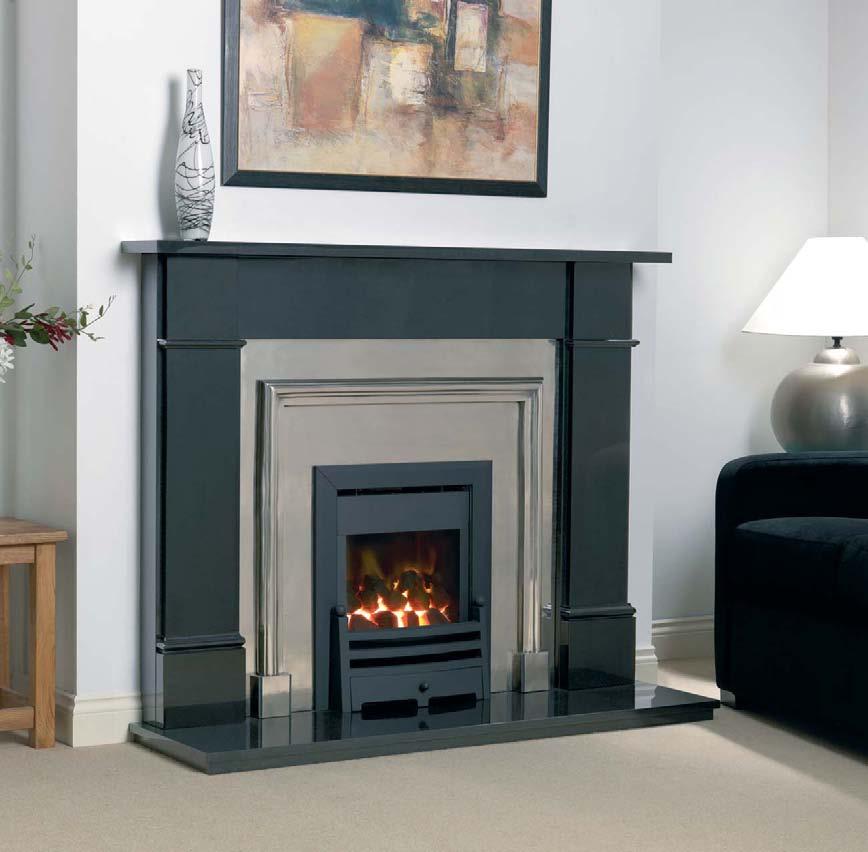 Gas Fires with Trims & Frets High Efficiency The HE (High Efficiency) is an attractive gas fire which, similar to the convector, benefits from a substantial 4kW output, but unlike the convector, the