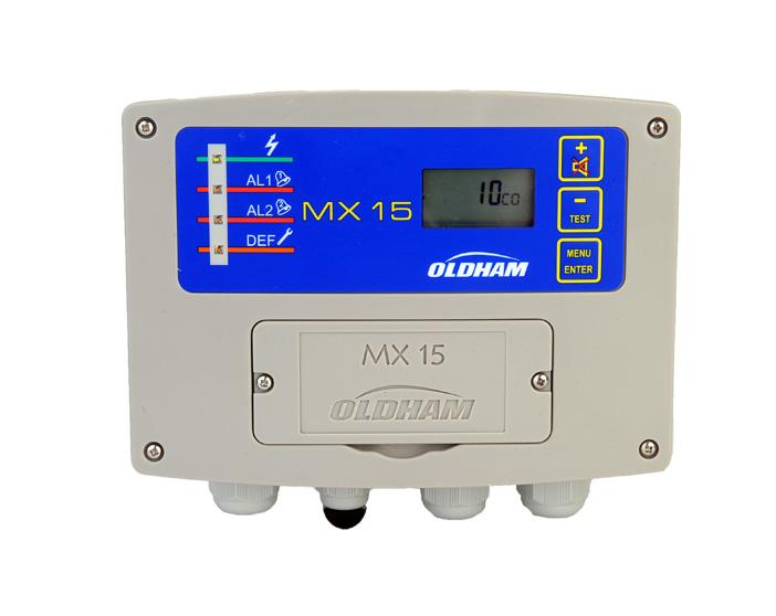 Control Systems MX 15 Single Channel Controller Cost Effective Monitor for Light Industrial Applications Compatible with Toxic & Flammable Gas Detectors MX 15 is a single channel controller designed