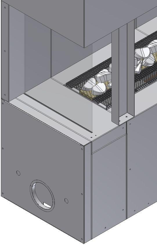 restraint Secure firebox through anchor points provided Builder to supply Non-Combustible Base Compressed sheet To Act as Seal to Base Seismic restraint