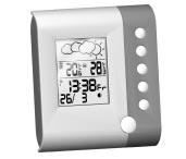 PRODUCT OVERVIEW FRONT VIEW 2 3 4 5 6 7 8. Weather Forecast Area 2. Outdoor and Indoor Temperature Area 3. Clock / Alarm / Calendar Area 4.